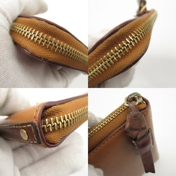 Chloe round long wallet brown leather Wallet - Picture 9 of 10